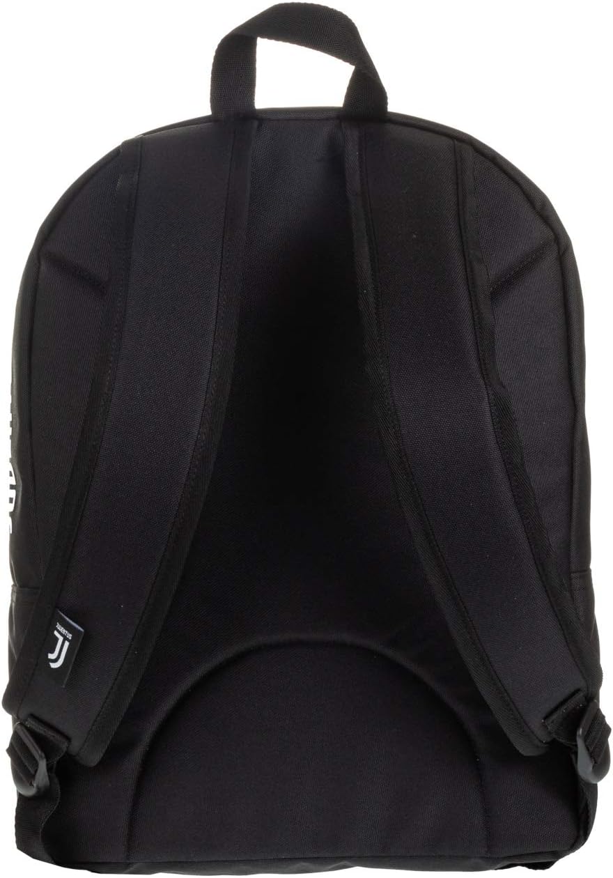 Seven Zaino Doppio Scom Juventus Coaches Rucksack, 41 cm, 34 liters, Schwarz (Bianco e Nero)