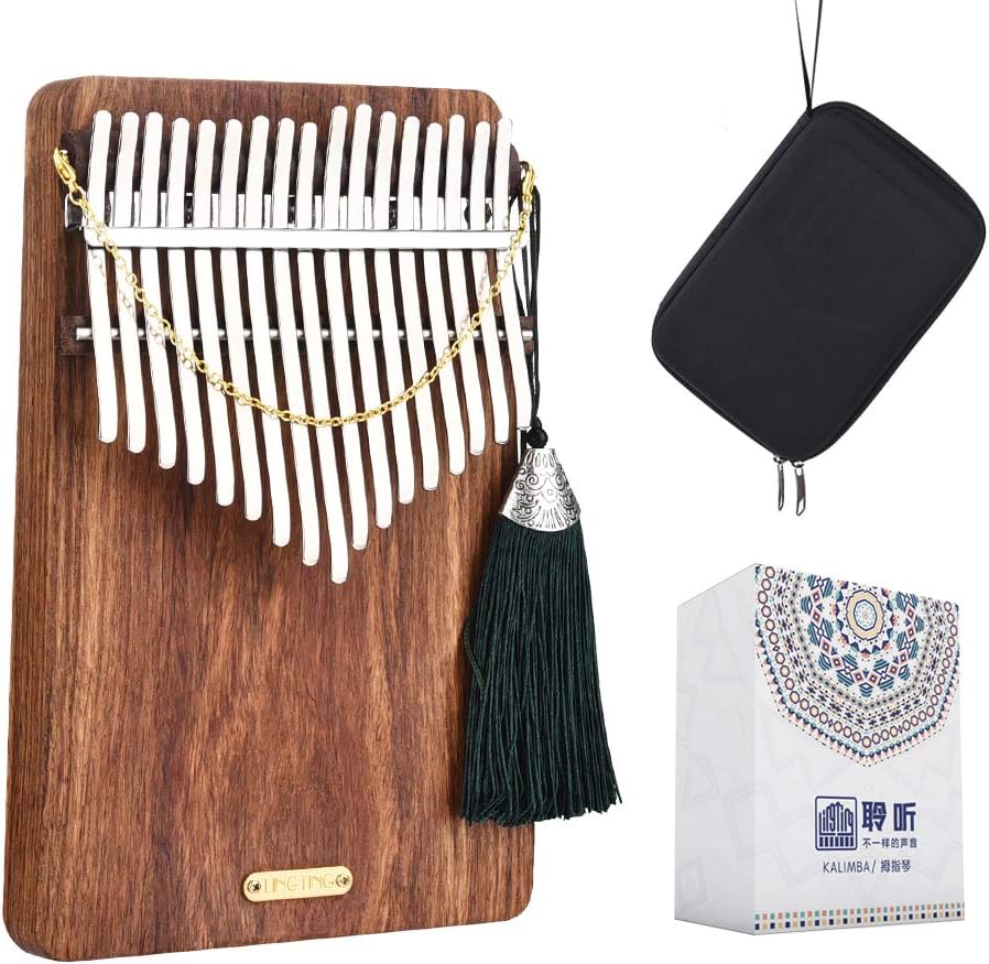 LingTing Kalimba LT-K17P 17 Tasten Kalimba Mbira Daumenklavier, Geschenk für Kinder und Erwachsene,