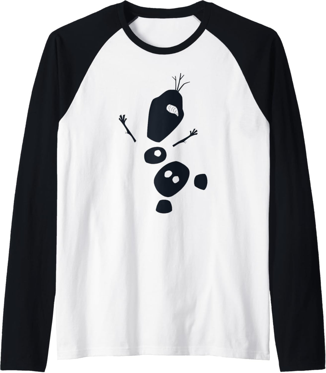 Disney Frozen 2 Olaf Falling Silhouette Raglan