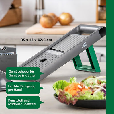Chefkoch Gemüsehobel 6-teilig – Mehrzweck Gemüseschneider zum Reiben, Hobeln, Raspeln & Julienne – I
