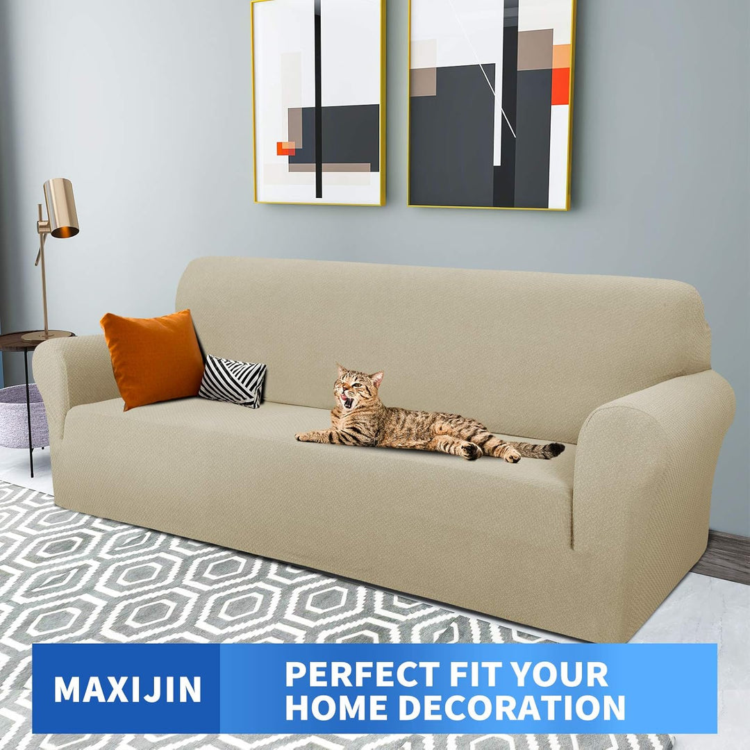 MAXIJIN Creative Jacquard Extra grosse Couchbezüge für 3- oder 4-Sitzer, super Dehnbare rutschfeste
