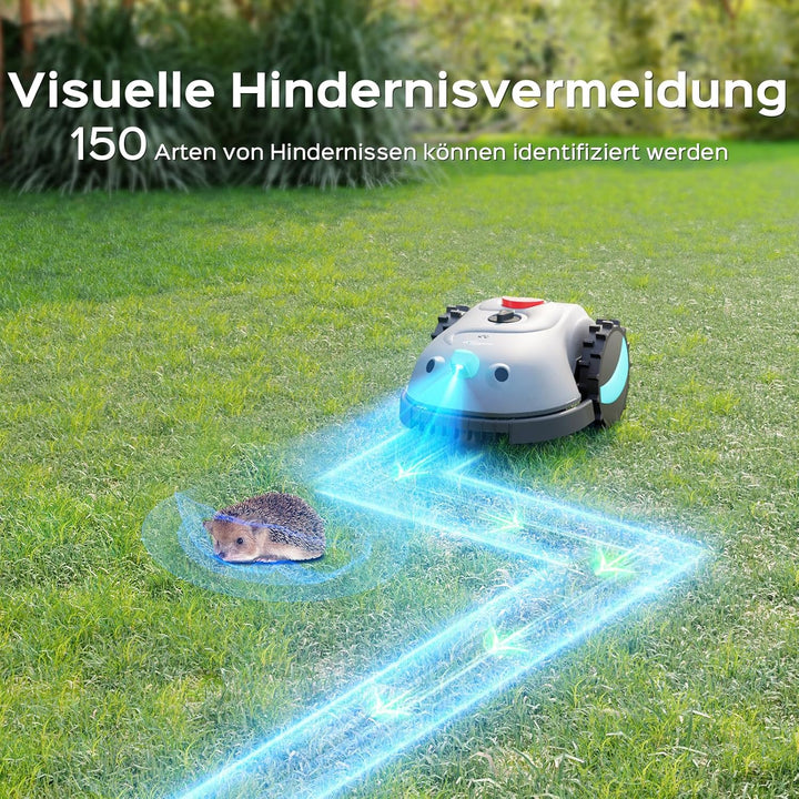 V100 Mähroboter ohne Begrenzungskabel, mit Vision Navigation, 150 Hinderniserkennung, Rasenroboter b