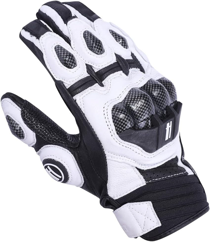 Harssidanzar Luftstrom Motorräderhandschuhe für Herren und Damen,Vollfinger Motorradfahren Powerspor