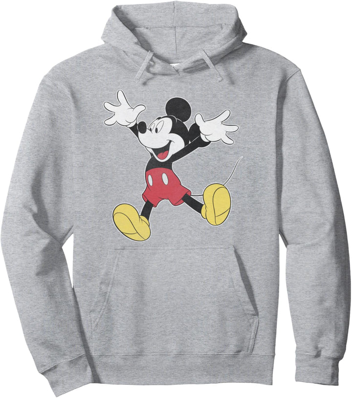 Disney Mickey Mouse Jumping for Joy Portrait Pullover Hoodie