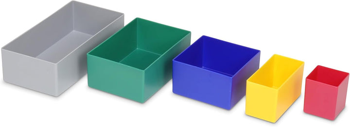 Schubladen Einsatzkasten Mix Set, verschiedene Grössen & Farben, Schubladeneinsätze, Kleinteilesorti