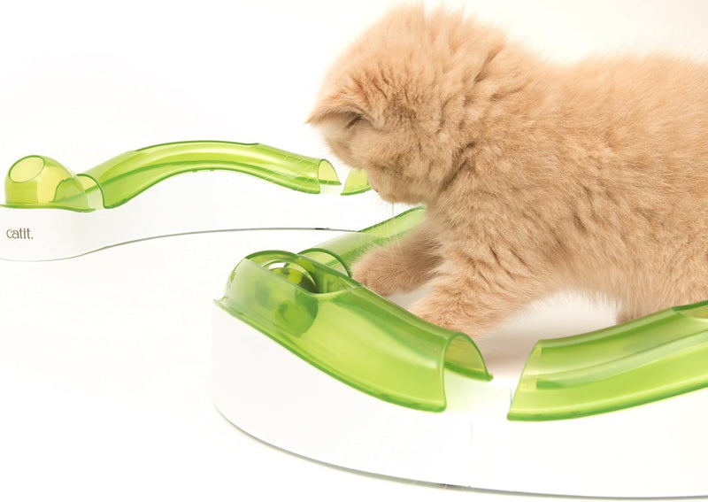 Catit Spielschiene, Super Circuit, interaktives Spielzeug für Katzen, Super