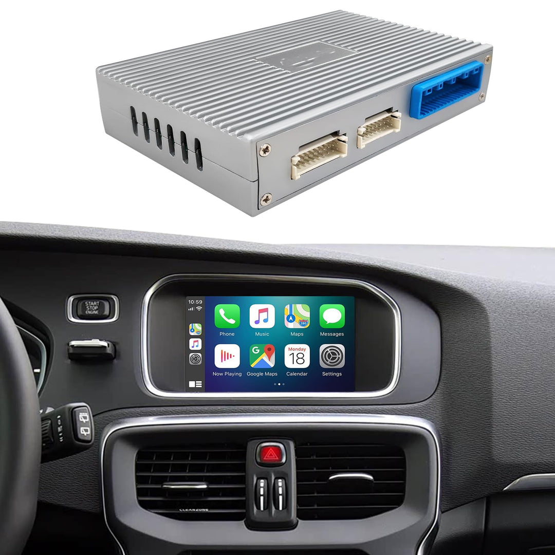 EZoneTronics Wireless CarPlay & Android Auto Retrofit Kit Decoder Box für Volvo V40 V60 S60 XC60 V70