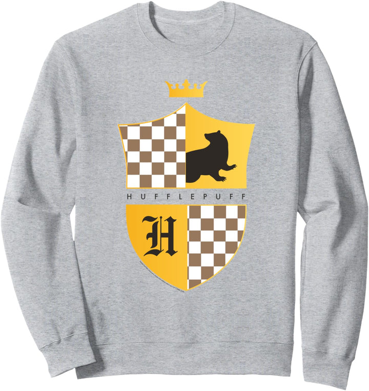 Harry Potter Hufflepuff Checkered Shield Crest Sweatshirt