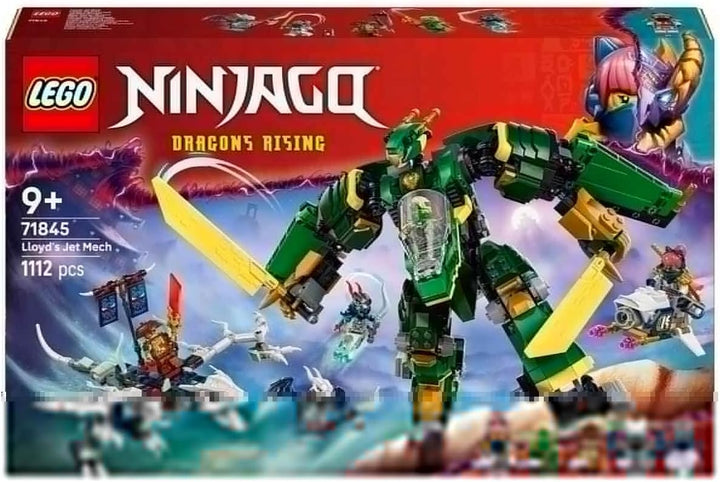 LEGO NINJAGO 2in1 Lloyds Jet-Mech - Spielzeug mit 5 Minifiguren, Drachen, Ausrüstung und fliegendem