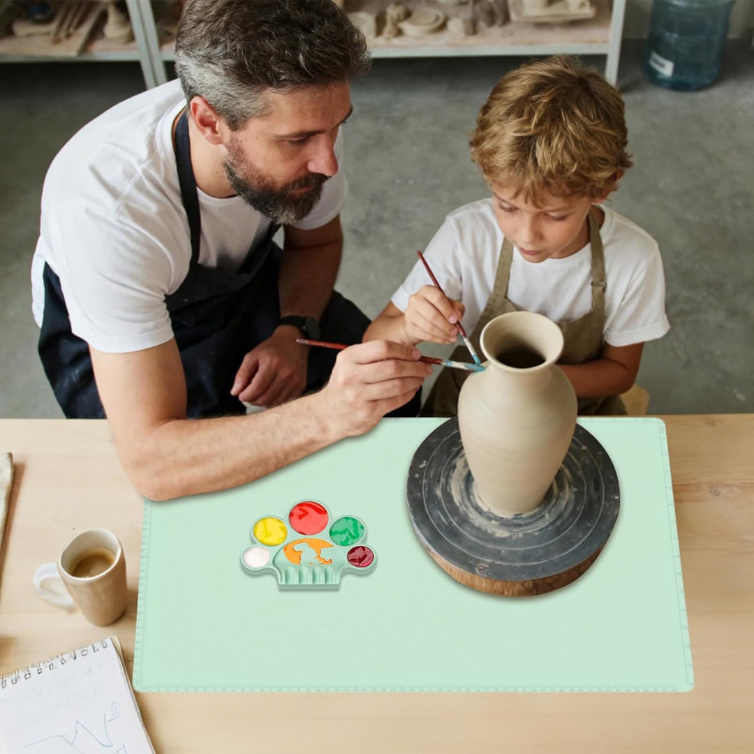 Silicone Malunterlage Für Kinder,Mit Verstellbarer Palettenunterlage | 60 x 40 cm Faltbare Kinder Ma