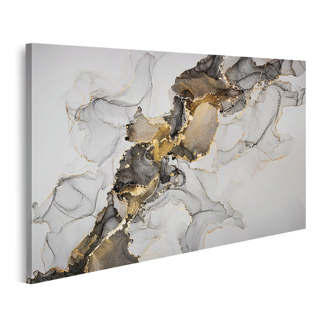 islandburner Bild auf Leinwand Luxuriöse abstrakte Fluid Art Hintergrund in Technik Mischung aus sch