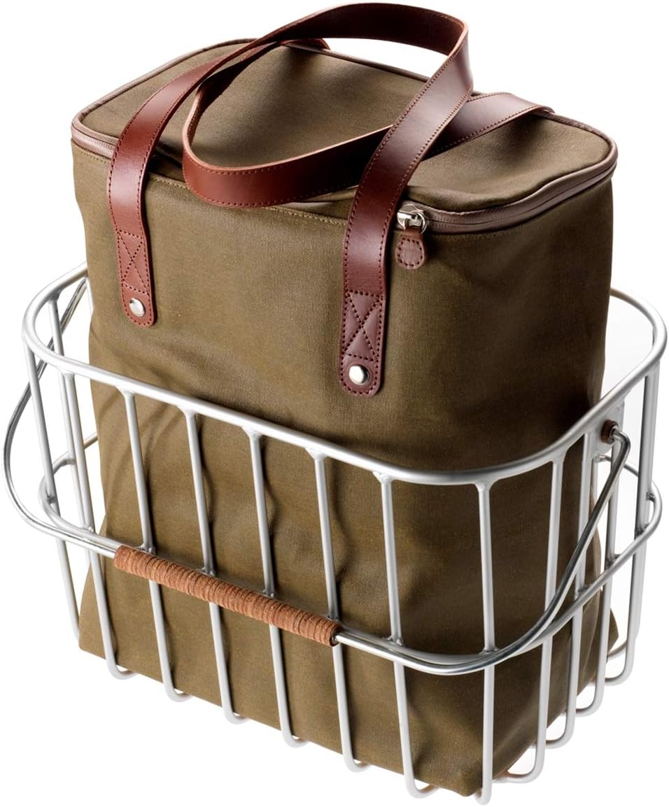 Brooks Fahrradkorb Hoxton Wire Basket 25 Liter, Silber, 80041010