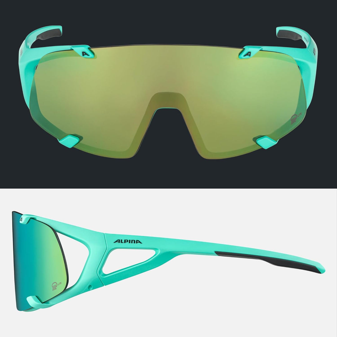 ALPINA Unisex Sport- & Fahrradbrille Sportbrille (1er Pack) Einheitsgrösse turquoise matt, Einheitsg