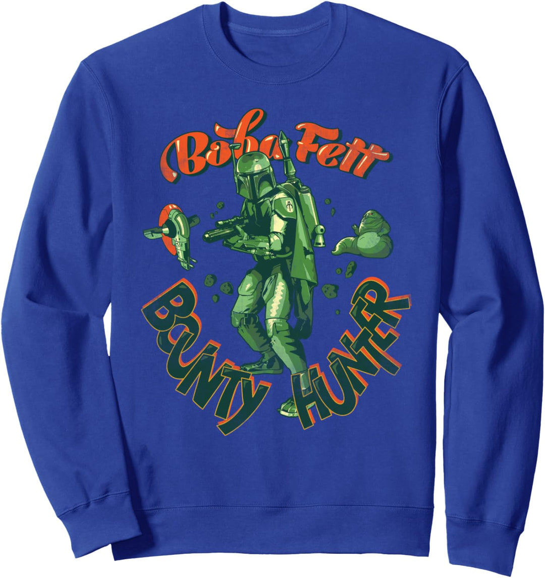 Star Wars Boba Fett Bounty Hunter Retro Font Sweatshirt