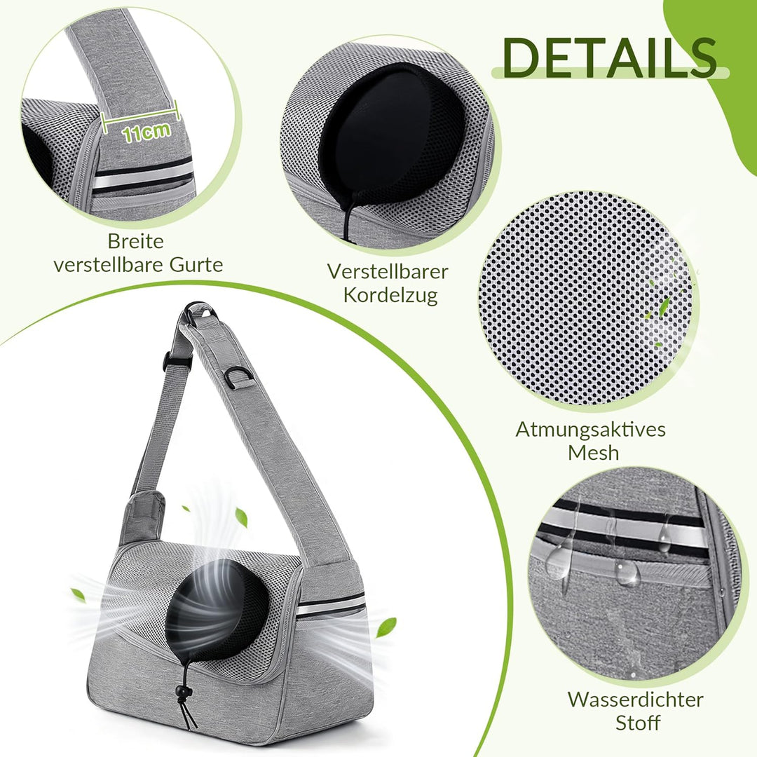 ALLSOPETS Hundetasche Tragetuch Hund Schultertasche Katzentragetasche Haustiere Tasche für Katzen un