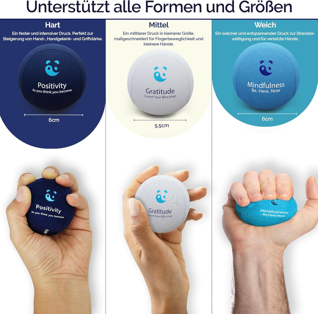 MindPanda Geist & Körper Gel-Stressball für Erwachsene – Handtherapie Anti Stress Bälle Quetschbälle