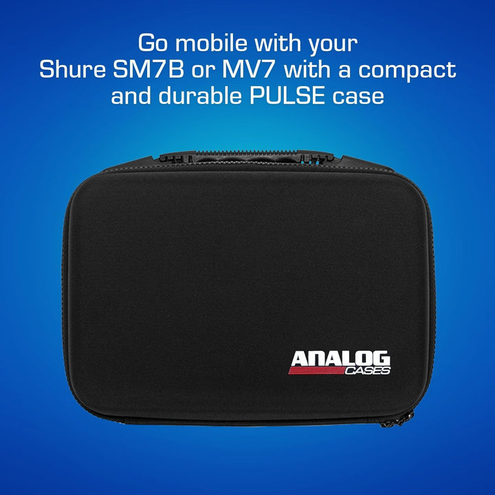 Analog Cases Pulse Case für Shure SM7B, hochwertige Transporttasche (Robustes Eva-Material, umlaufen