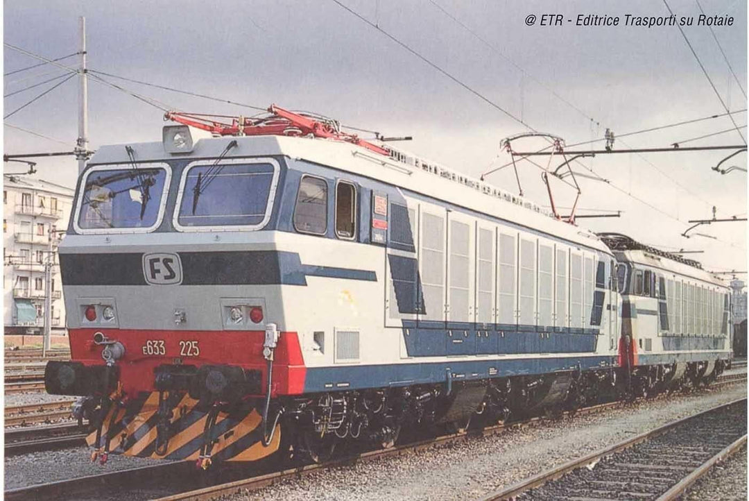 FS Elektrolok E.633, 200er-Serie, 2 Stück, blau/grau lackiert, Epoche IV–V