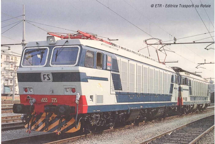 FS Elektrolok E.633, 200er-Serie, 2 Stück, blau/grau lackiert, Epoche IV–V