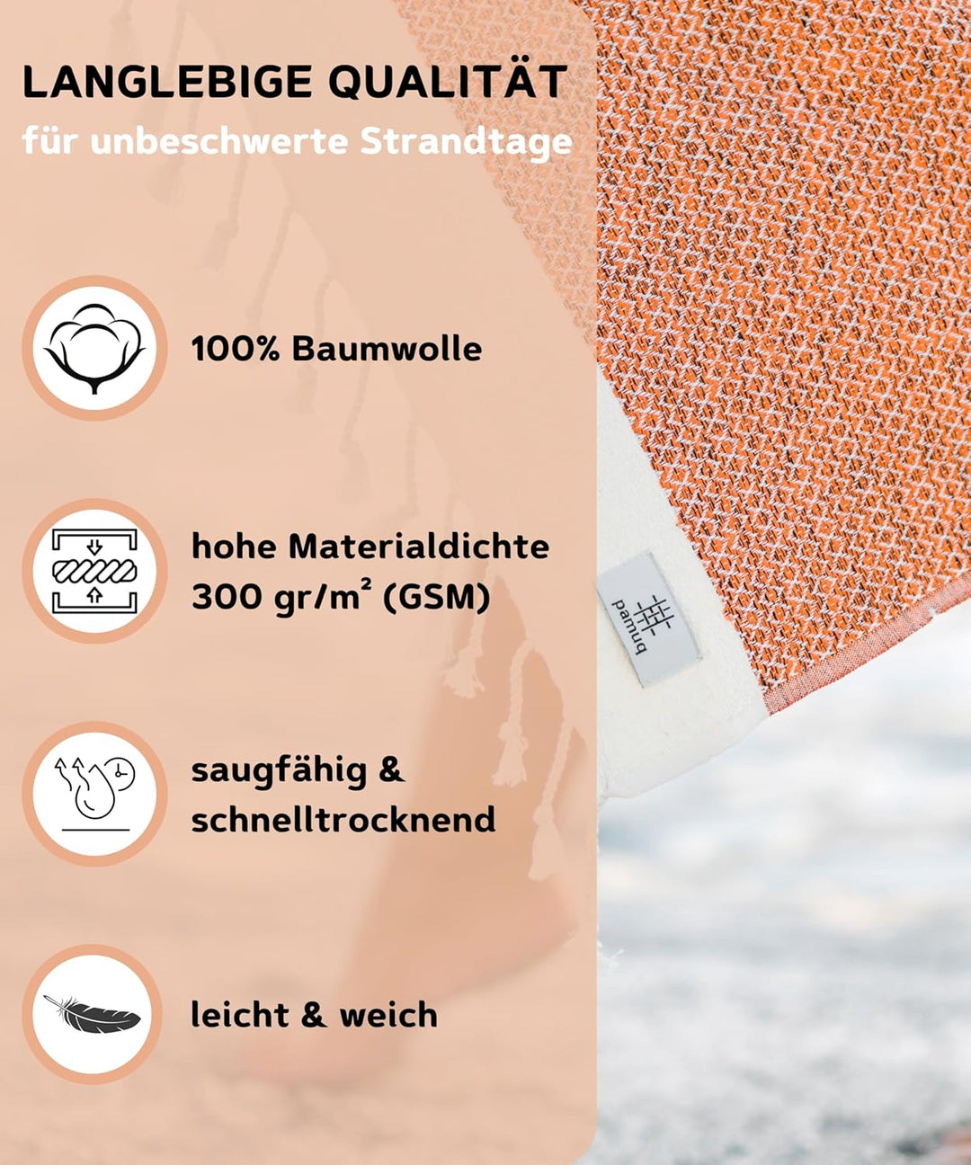 Strandtuch XXL Saunatuch Badetuch Hamamtuch Gross Baumwolle Duschtuch Pestemal Handtuch Fouta Pareo