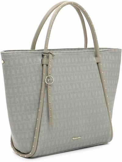 Tamaris Shopper Linn 32266 Damen Handtaschen Ornament Einheitsgrösse Khaki 910, Einheitsgrösse Khaki