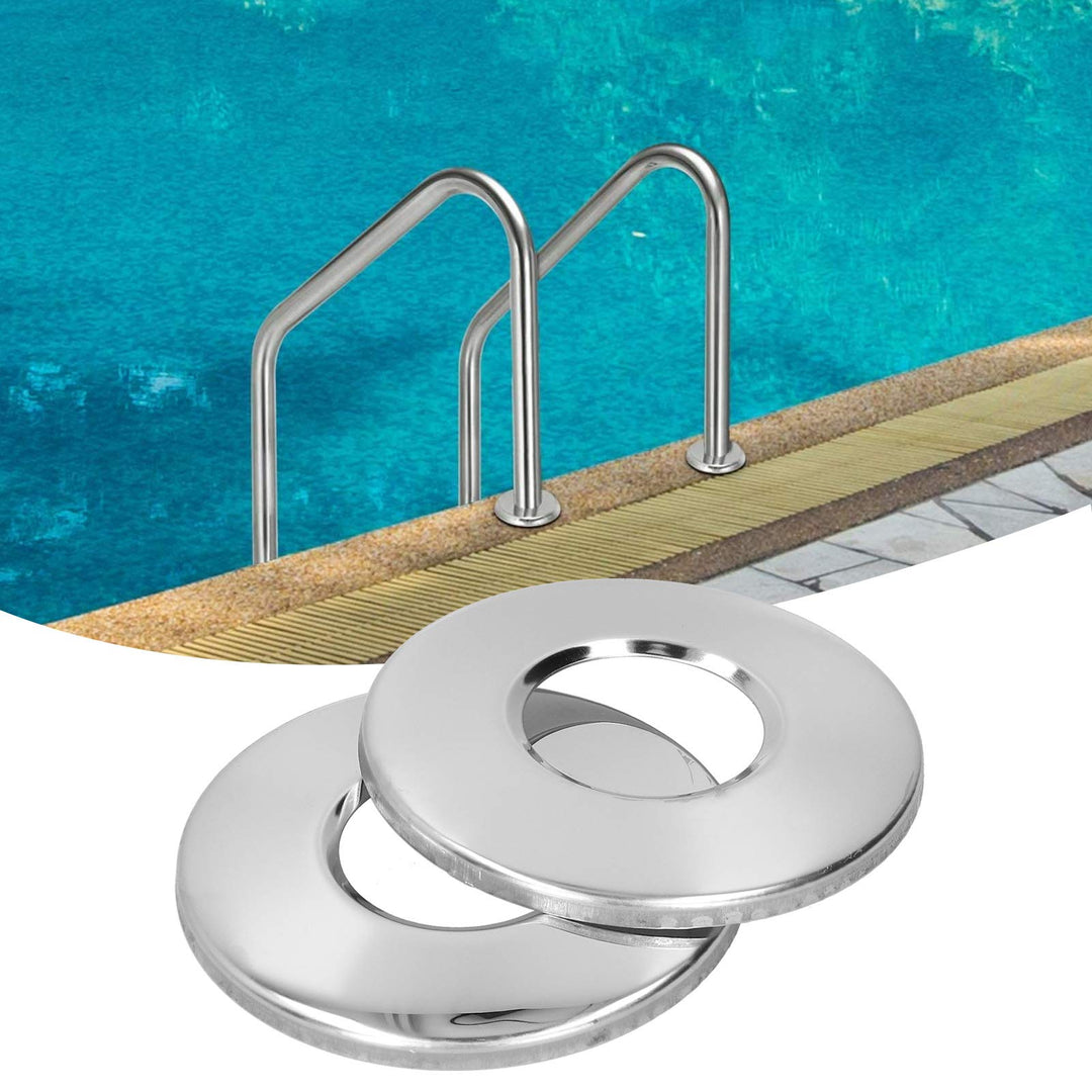 Nivvity Platte für Pool- oder Spa-Handlauf, Leiterrohr-Pool-Handlauf-Ersatzteile, Korrosions-Edelsta