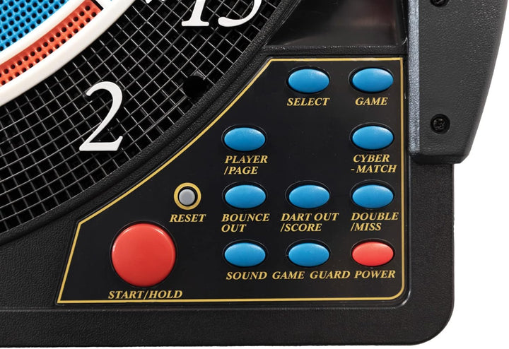 Dartautomat Karella CB-50, elektronische Dartscheibe mit 27 Spielen und 159 Spielvarianten, exakte T
