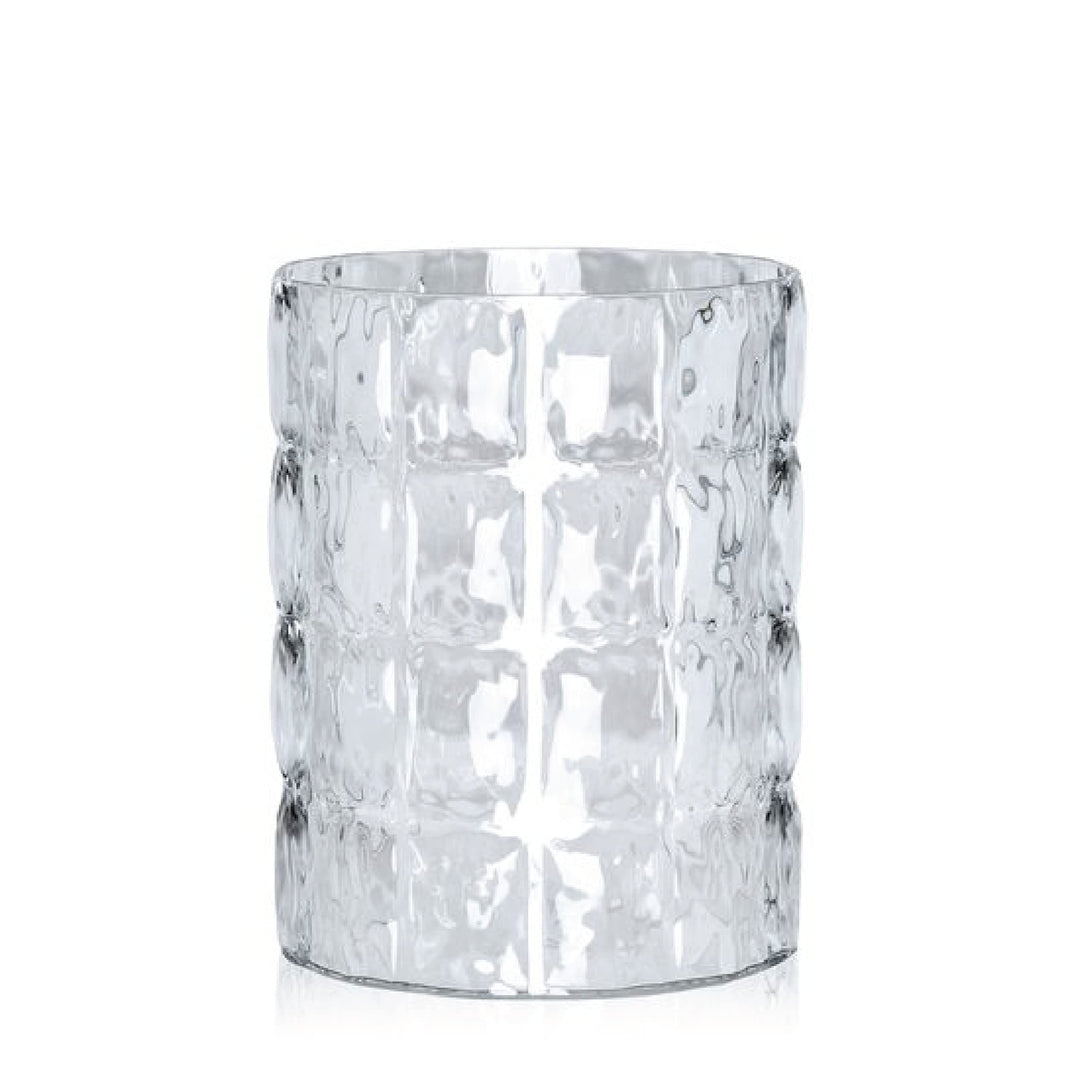 Kartell 1225B4 Vase Matelasse, 30 x 23 cm, glasklar Cristallo, Cristallo