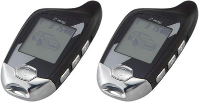 Easyguard EC202 2-Wege-Kfz-Alarmanlage mit LCD-Pager-Display, Remote-Motorstart und Mikrowellensenso