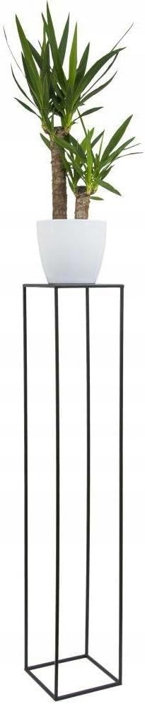 HowHomely Blumenständer Metall Schwarz 130 cm Hoch - Solider und Robuster Blumenhocker Metall - Pfla