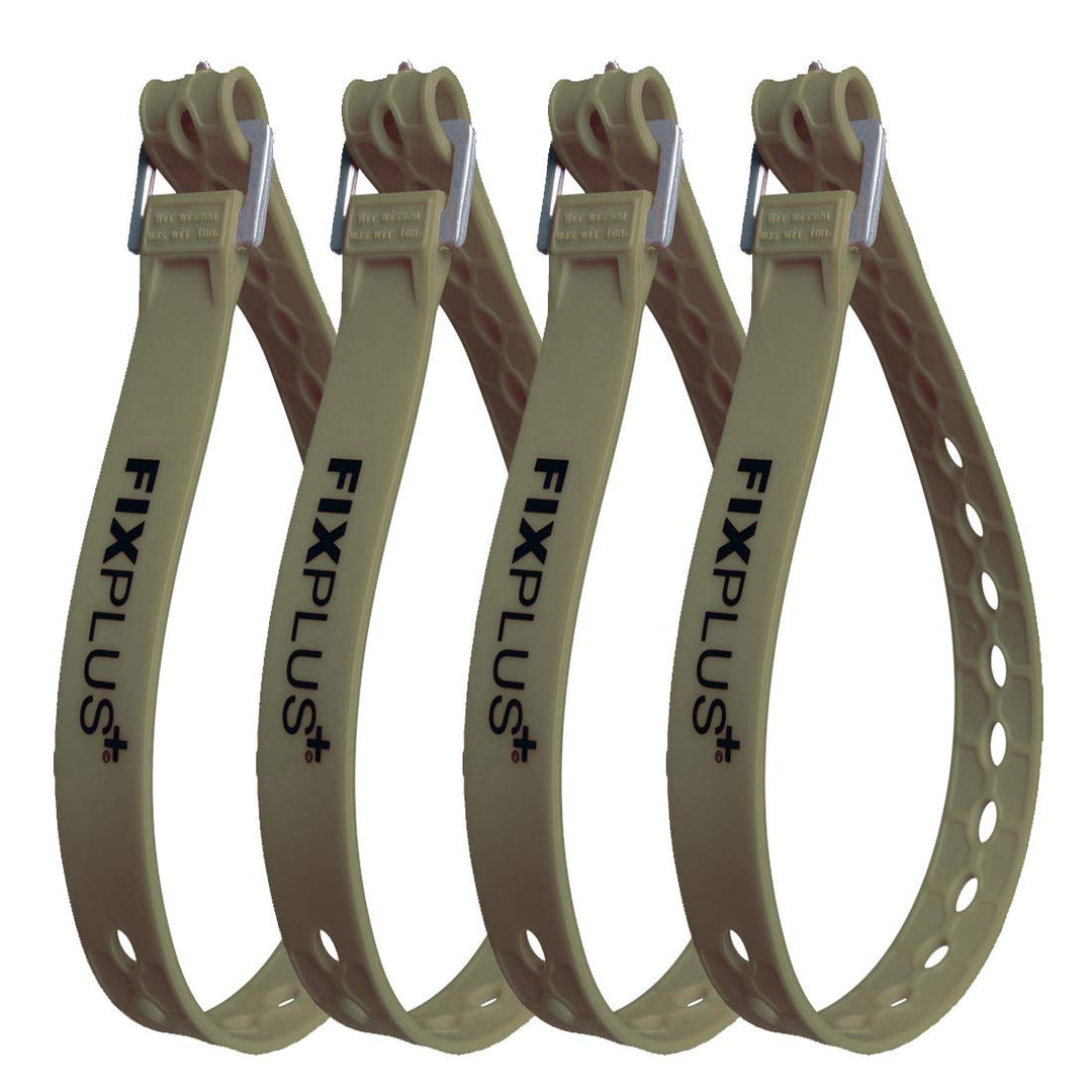 Fixplus Strap 4er-Pack - Zurrgurt Zum Sichern, Befestigen, Bündeln und Festzurren, aus Spezialkunsts