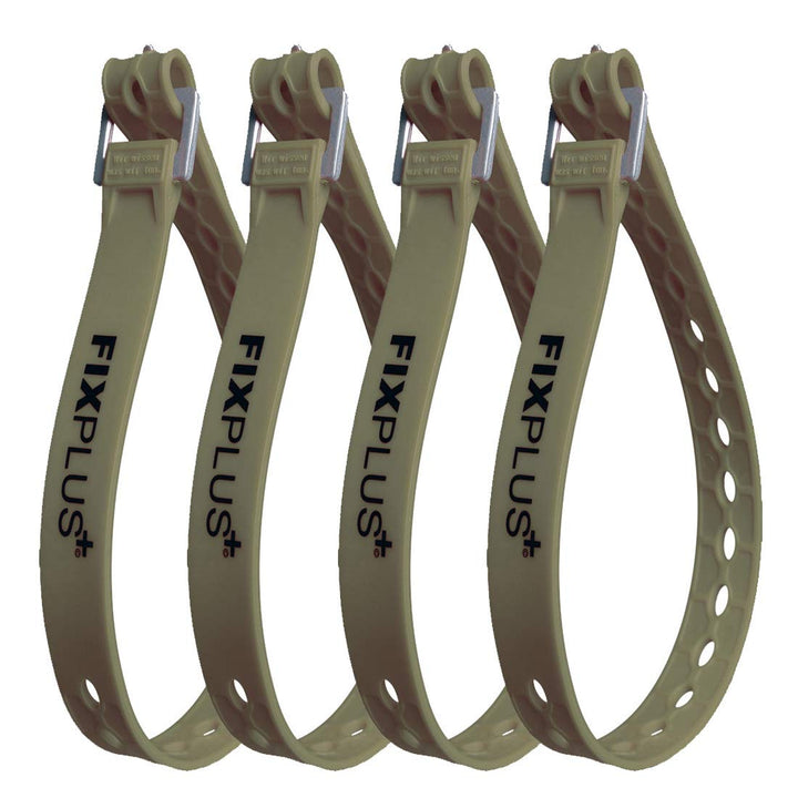 Fixplus Strap 4er-Pack - Zurrgurt Zum Sichern, Befestigen, Bündeln und Festzurren, aus Spezialkunsts