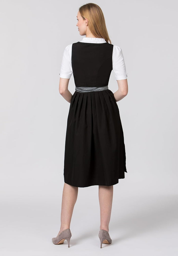 Stockerpoint Damen Schürze Corinna Dirndlschürze, grau, Regular
