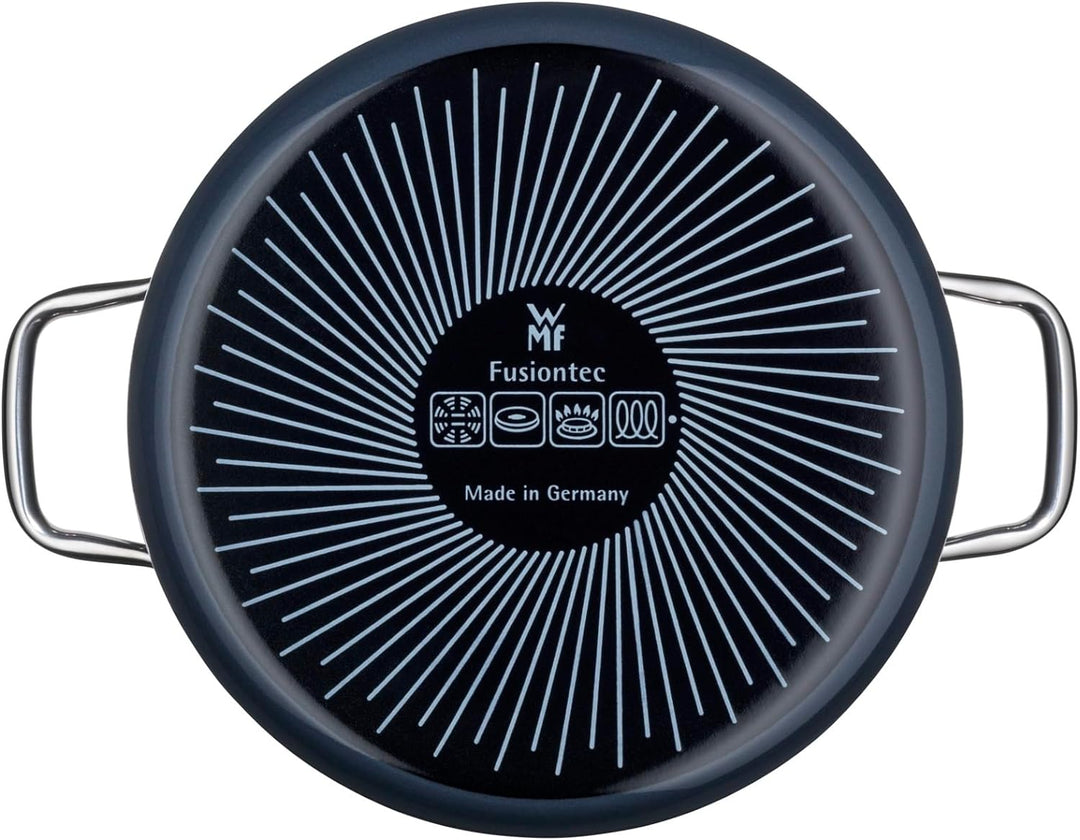 WMF Fusiontec Essential Kochtopf gross, 24 cm, Glasdeckel, Fleischtopf Induktion, 6,4l, High-Tech Ke