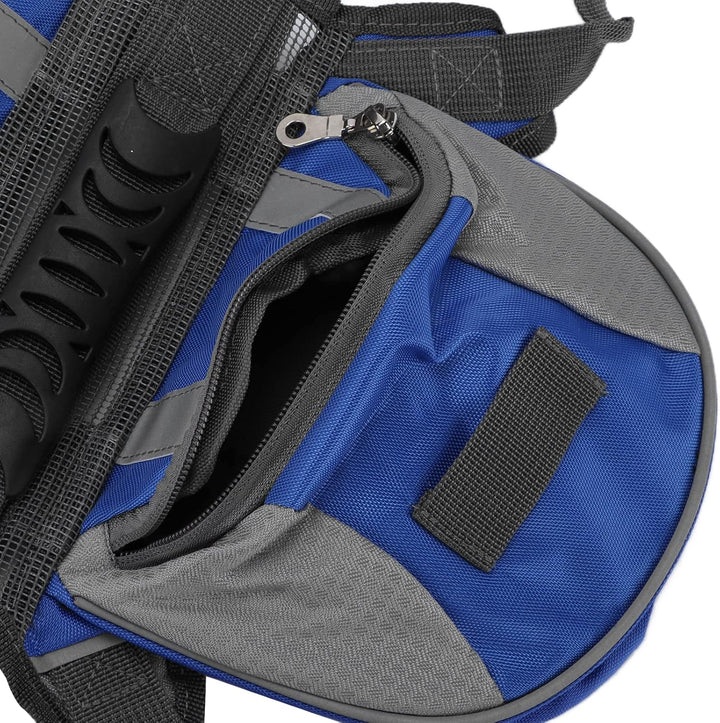 Hunderucksack, Wasserdichte Hundesatteltaschen Reflektierende Streifen Praktisch für mittelgrosse Hu