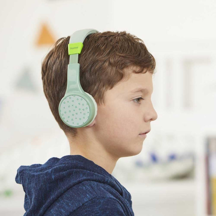 Hama Bluetooth Kopfhörer Kinder (2 Mikrofone, Kinder-Kopfhörer Lautstärkebegrenzung 85dB, biegsamer