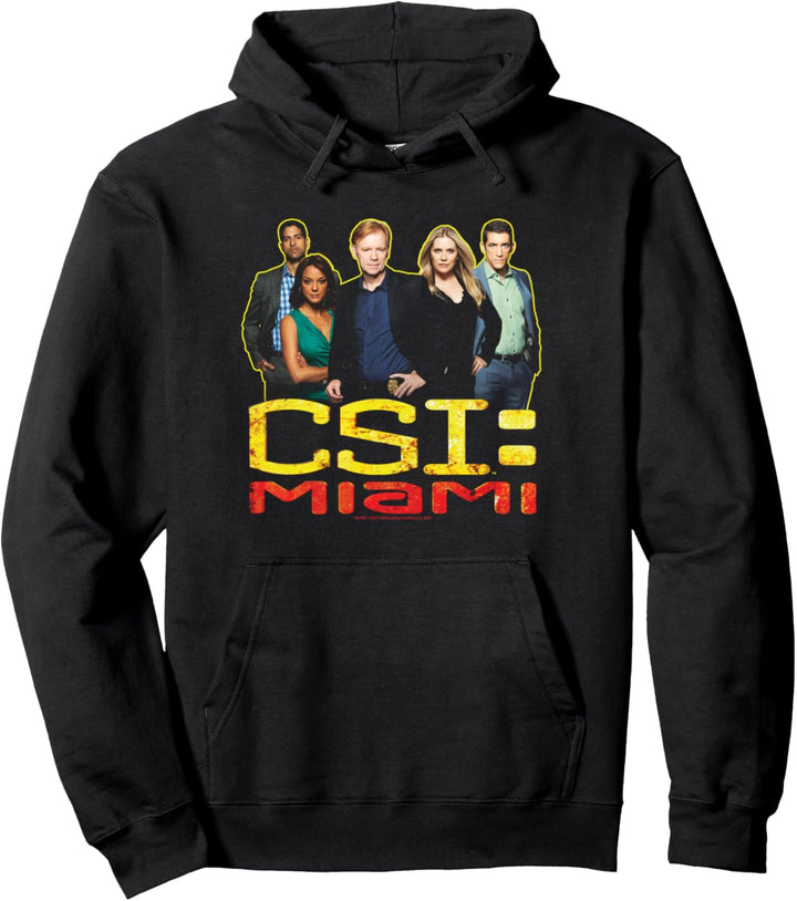 CSI: Miami The Cast In Black Pullover Hoodie