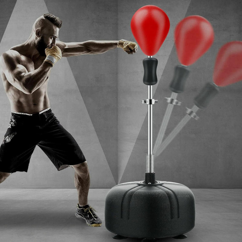 Punchingball Erwachsene Boxtraining Freistehender Standboxsack Höhenverstellbarer Stehend 120-160cm