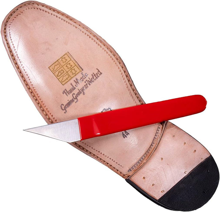 Langlauf Schuhbedarf Hochwertiges Schuhmachermesser aus Edelstahl, vorgeschliffen und mit isoliertem