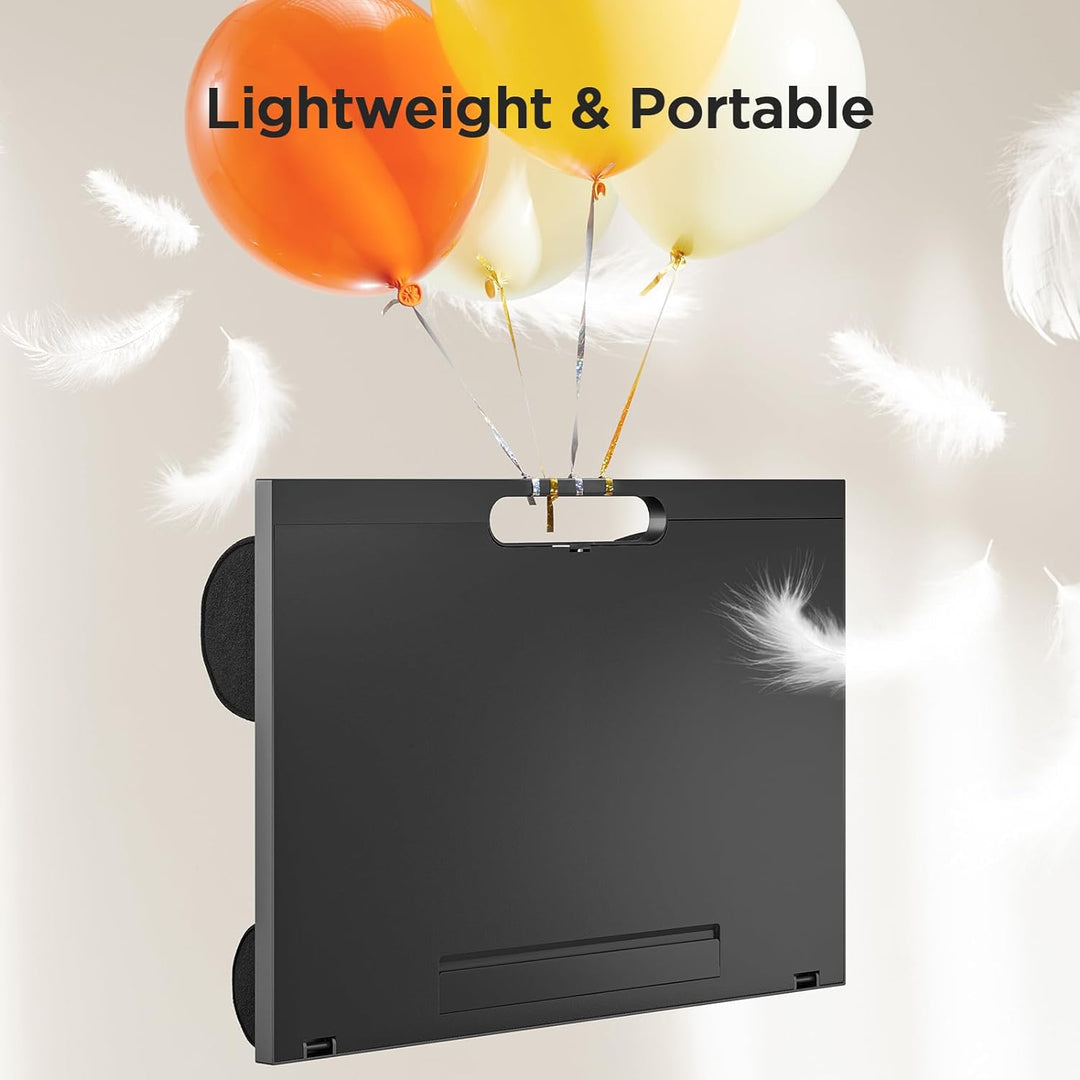 HUANUO Laptopkissen Höhenverstellbar, für max. 15,6" Notebook, Ipad, Tragbarer Laptoptisch für Reise