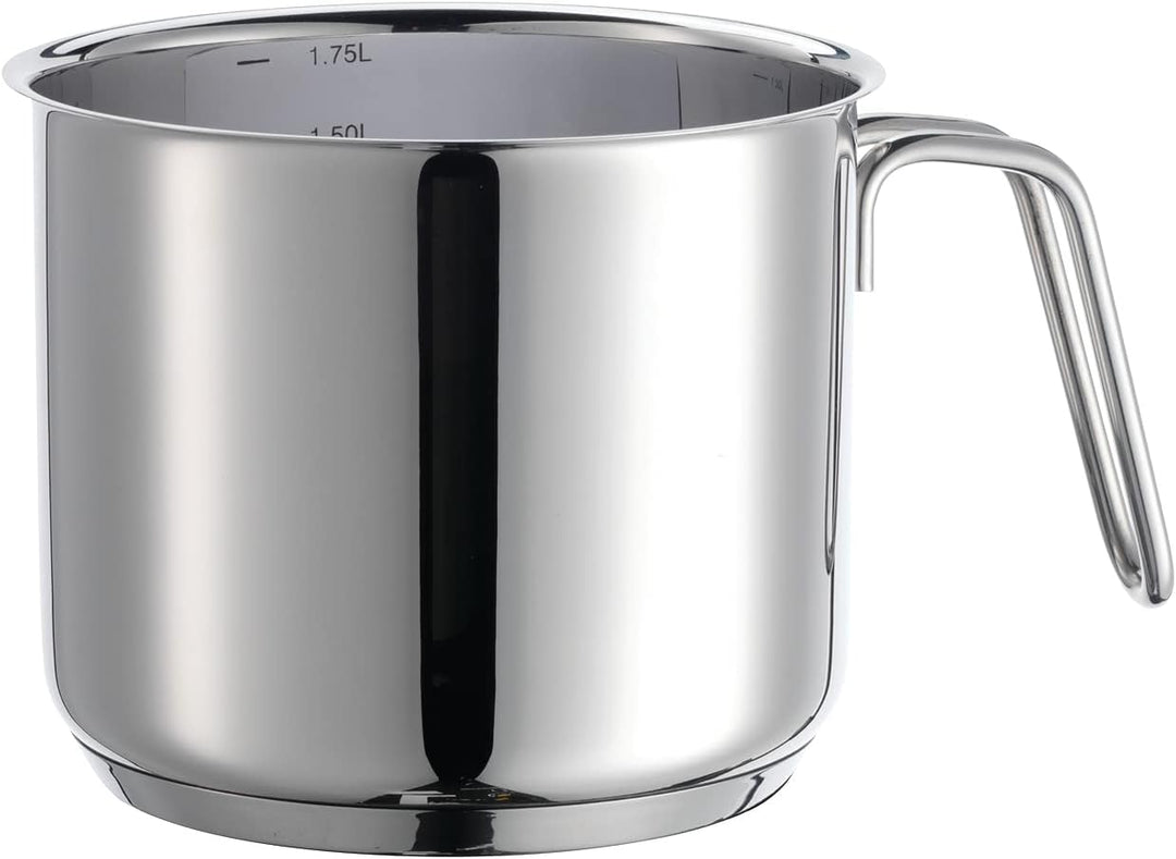 Mäser, Serie Varuna, Milchtopf 14 cm, Topf aus Edelstahl, induktionsgeeignet, spülmaschinengeeignet