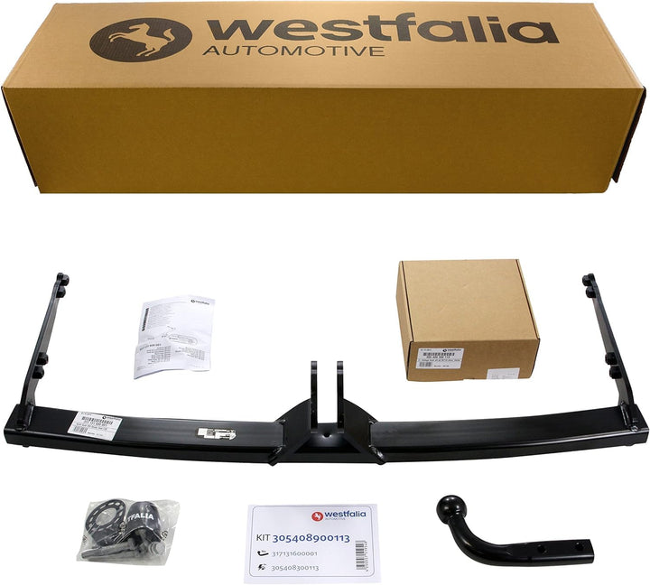 Westfalia Abnehmbare Anhängerkupplung für VW Golf 7 &amp; T-ROC, Audi A3 &amp; Q2, Seat Leon &amp; Skoda Octavia