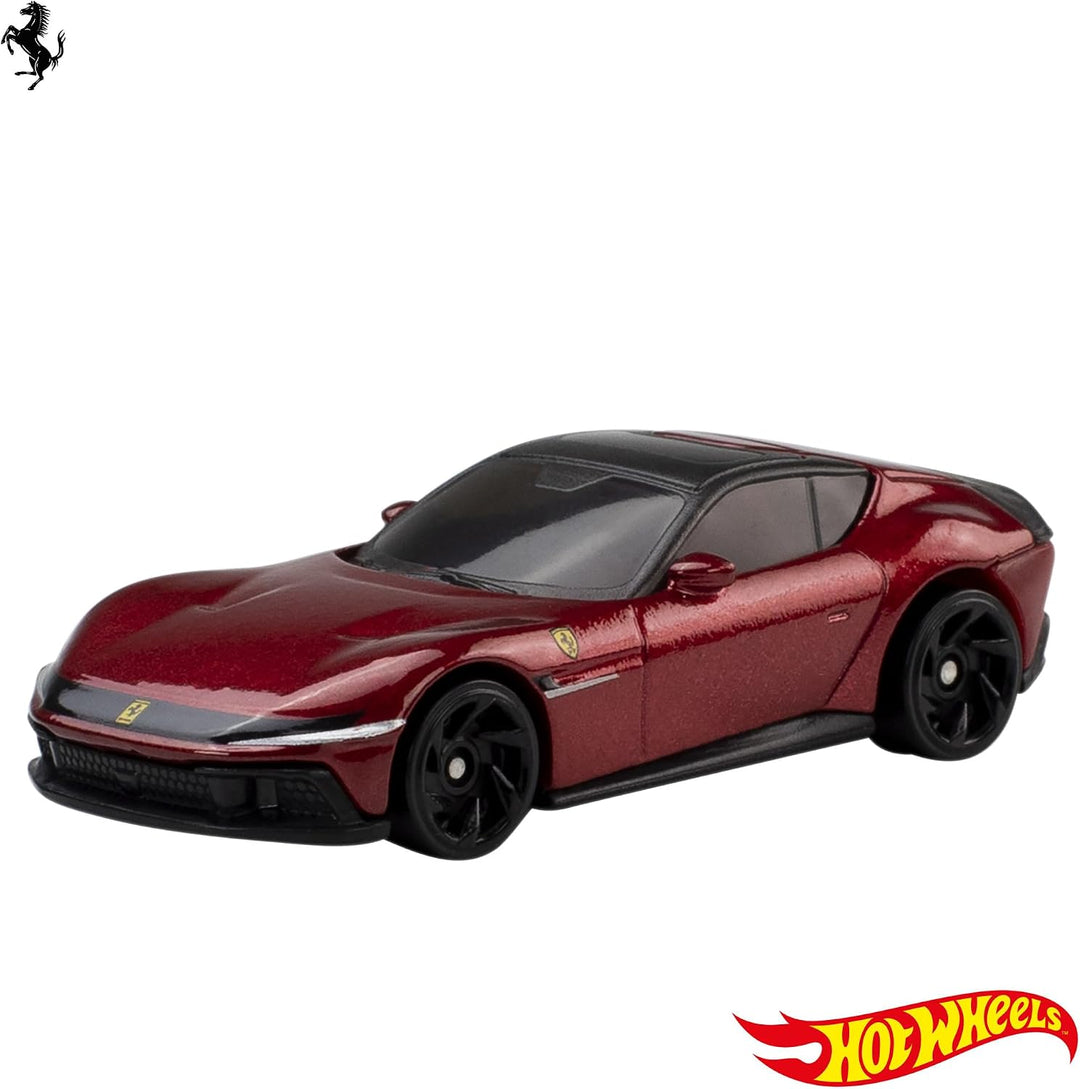 Hot Wheels Spielzeug-Ferrari-Autos, Die-Cast, 5er-Pack im Massstab 1:64, offiziell Lizenziertes 5er-