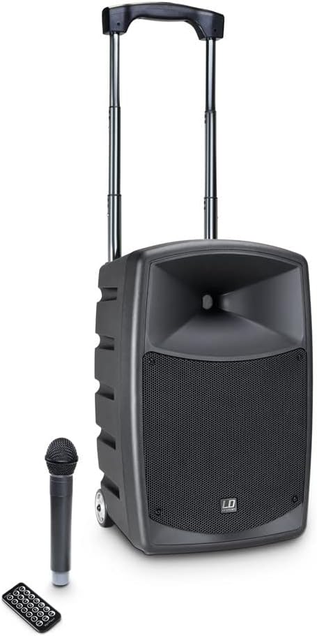 LD Systems ROADBUDDY 10 B6 Akkubetriebener Bluetooth-Lautsprecher mit Mixer und Funkmikrofon mit Mik