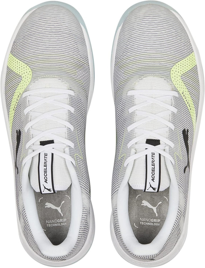 Puma Accelerate Turbo Nitro Ii Unisex Hallenturnschuh 41 EU Puma White Puma Black Fizzy Light Nitro