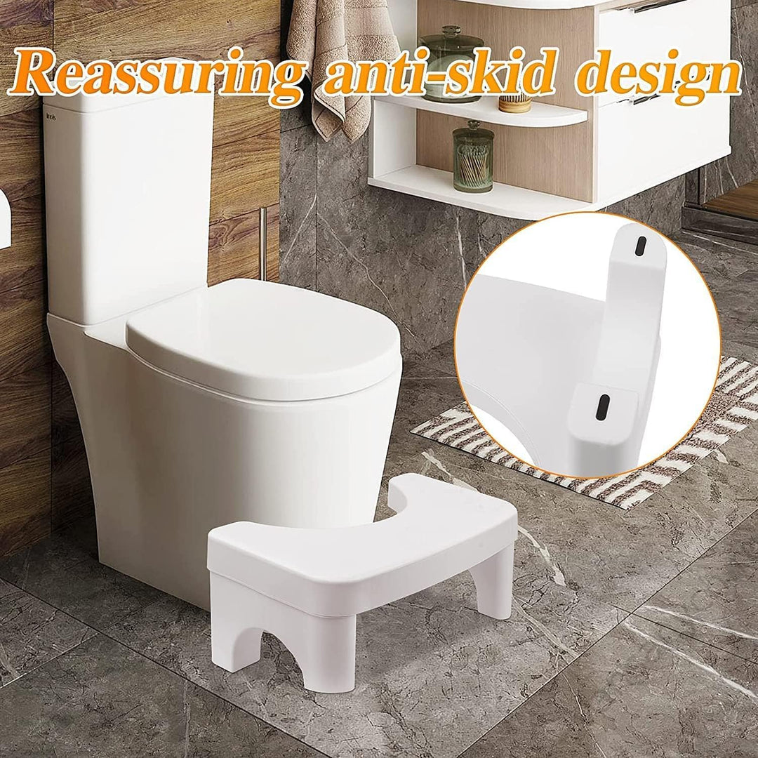WC-Hocker, abnehmbarer Toiletten-Töpfchen-Tritthocker, zusammenklappbar, hockend, 17,8 cm hoch, sich
