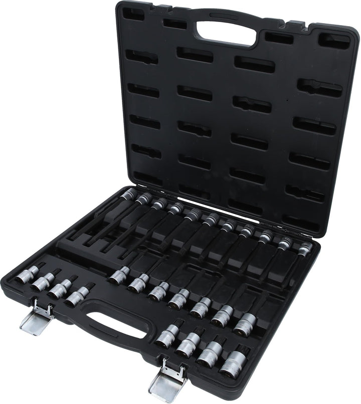 KS Tools 911.4540 EVOLUTION Series 1/2" Bit-Stecknuss-Satz für Vielzahn (XZN)-Schrauben, 26-tlg