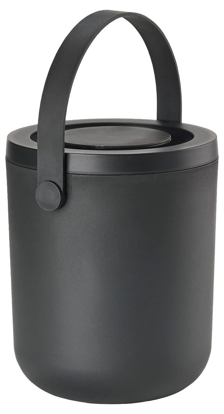 Zone Denmark Circular Bio Mülleimer, Abfallbehälter, Durchm. 16 cm, Höhe 19,5 cm, 3 Liter, Schwarz B