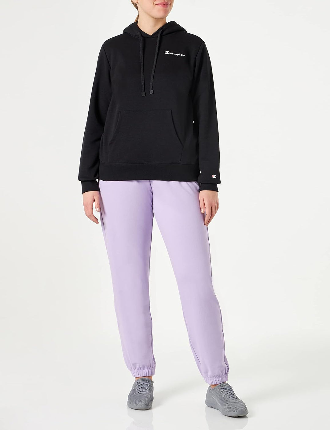 Champion Damen Legacy American Classics Powerblend Terry Small Logo Kapuzenpullover M Schwarz, M Sch
