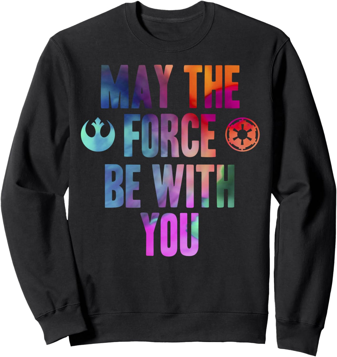 Star Wars May The Force Be With You Rebel And Empire Logo Sweatshirt